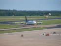 Lufthansa Airbus A 380 zu Besuch Flughafen Koeln Bonn P068